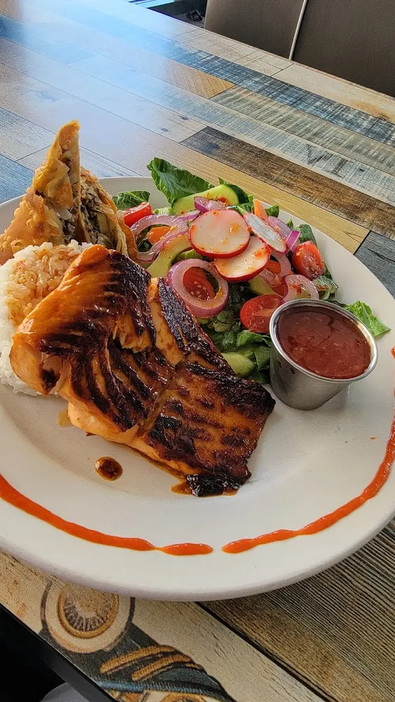 Asian Glazed Grilled Salmon