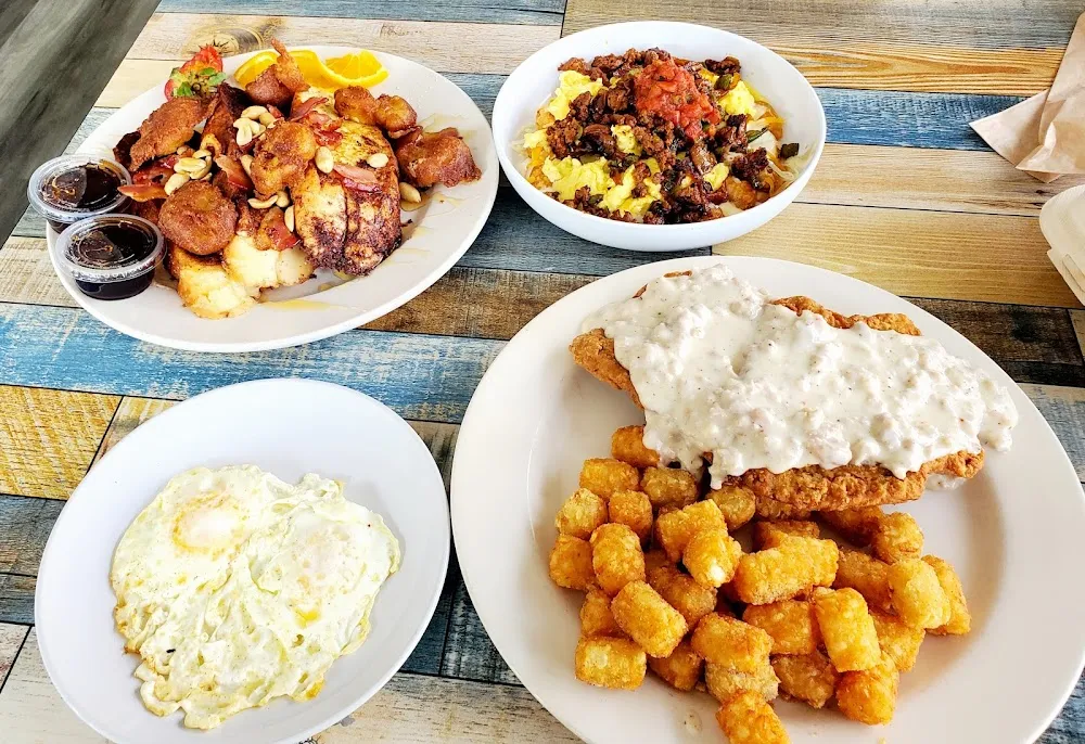 Country Fried Steak and Eggs